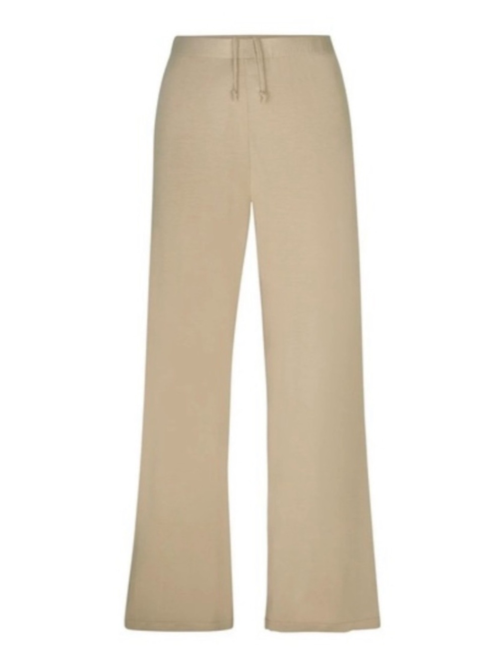 🟤 SKIMS Sleep Straight/Wide-Leg Drawstring Pants in Taupe/Tan Size Large L NWT 🟫